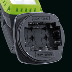 Draper COB LED Rechargeable Work Light, 10W, 1,000 Lumens, Green, 2 x 2.2Ah Batteries  90033