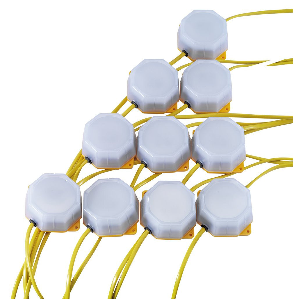 Draper 110V SMD LED Festoon String Lights, 4W, 3,800 Lumens, 22m (Set of 10)
