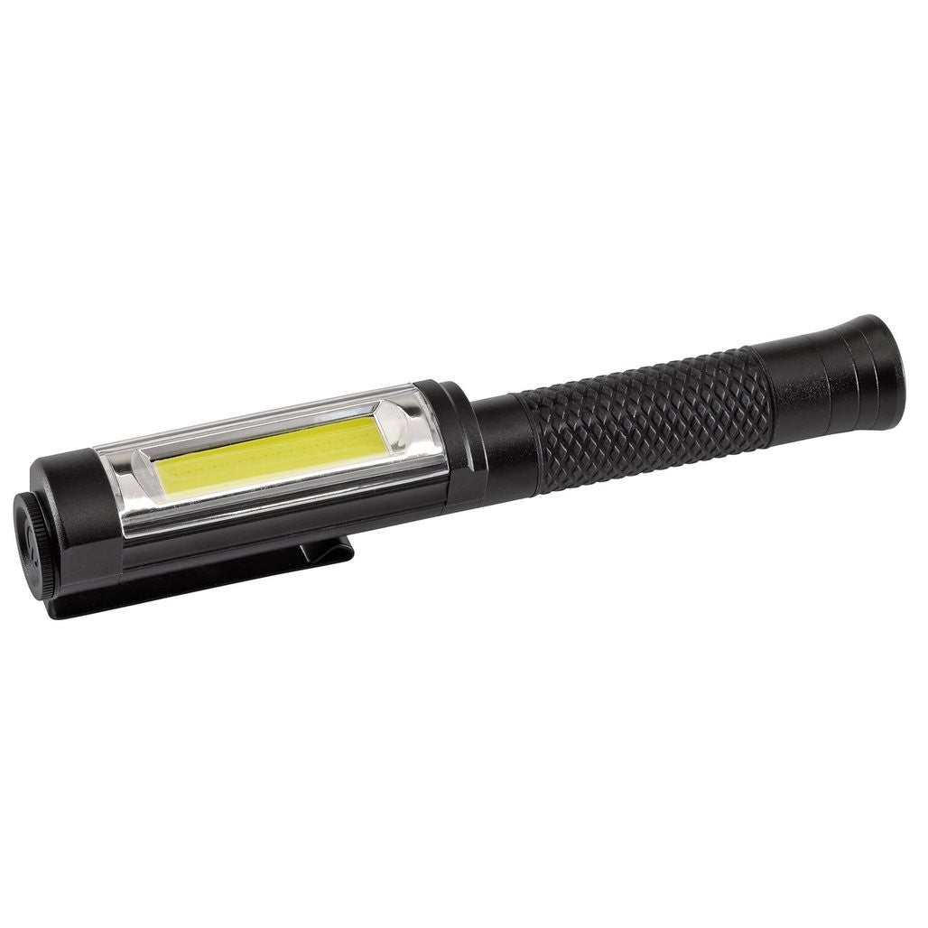Draper COB LED Rechargeable Aluminium Pen Torch, 5W, 400 Lumens  90101