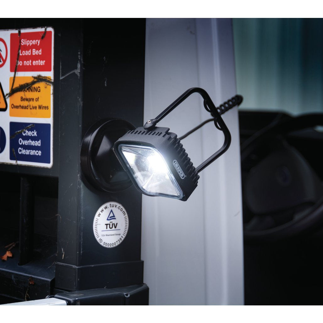 Draper 12V COB LED Magnetic Base Work Light, 10W, 600 Lumens