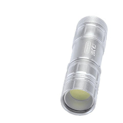 Draper COB LED Aluminium Hand Torch, 3W, 85 Lumens, 3 x AAA Batteries Supplied  90103
