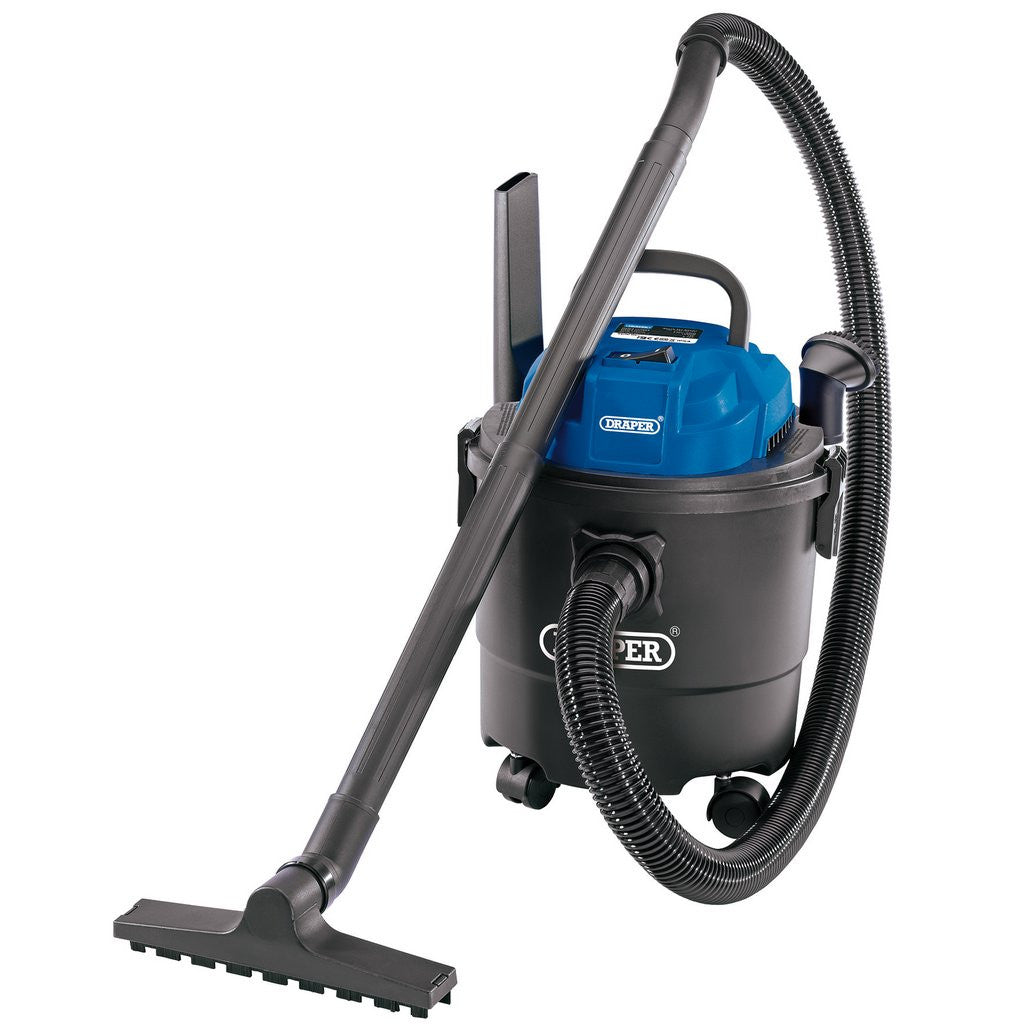 Draper 230V Wet & Dry Vacuum Cleaner, 15L, 1250W  90107