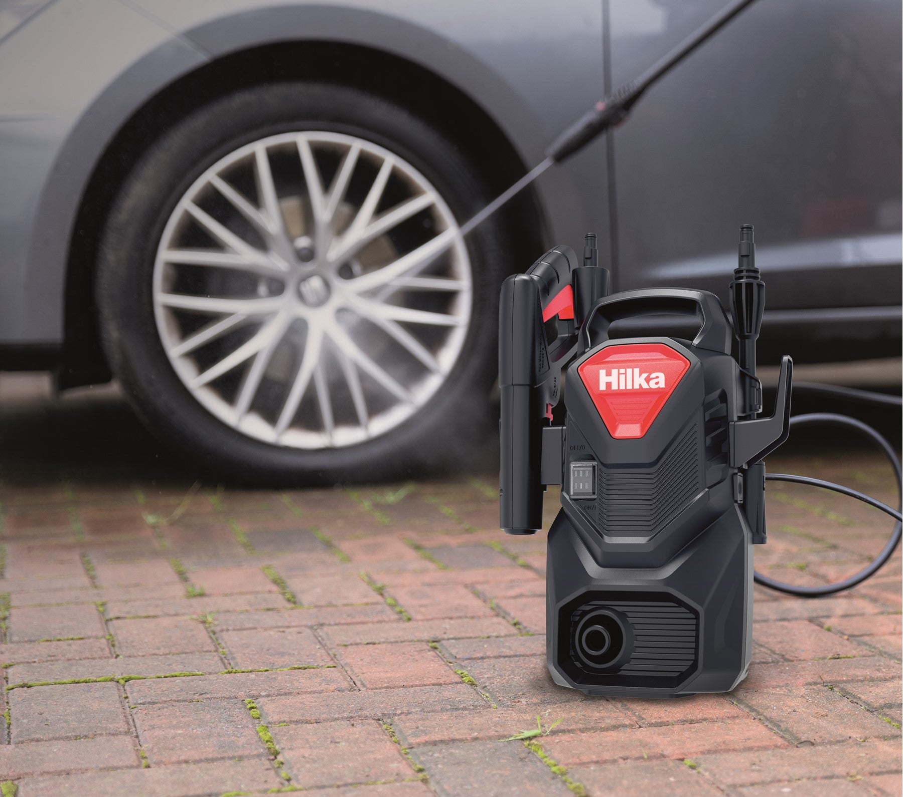 Hilka 1200W Pressure Washer with Foam Bottle 91051200