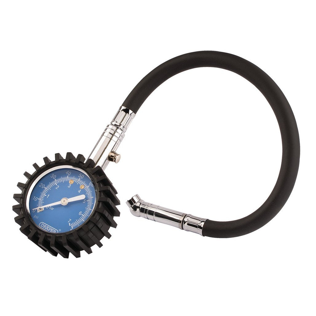 Draper Tyre Pressure Gauge, 0 - 100psi, 0 - 7 bar 91357