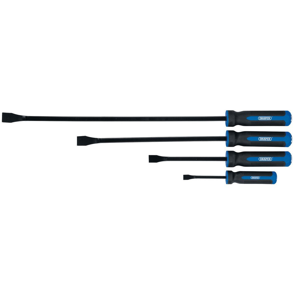 Draper 'Pound Thru' Soft Grip Pry Bar Set (4 Piece)  92034