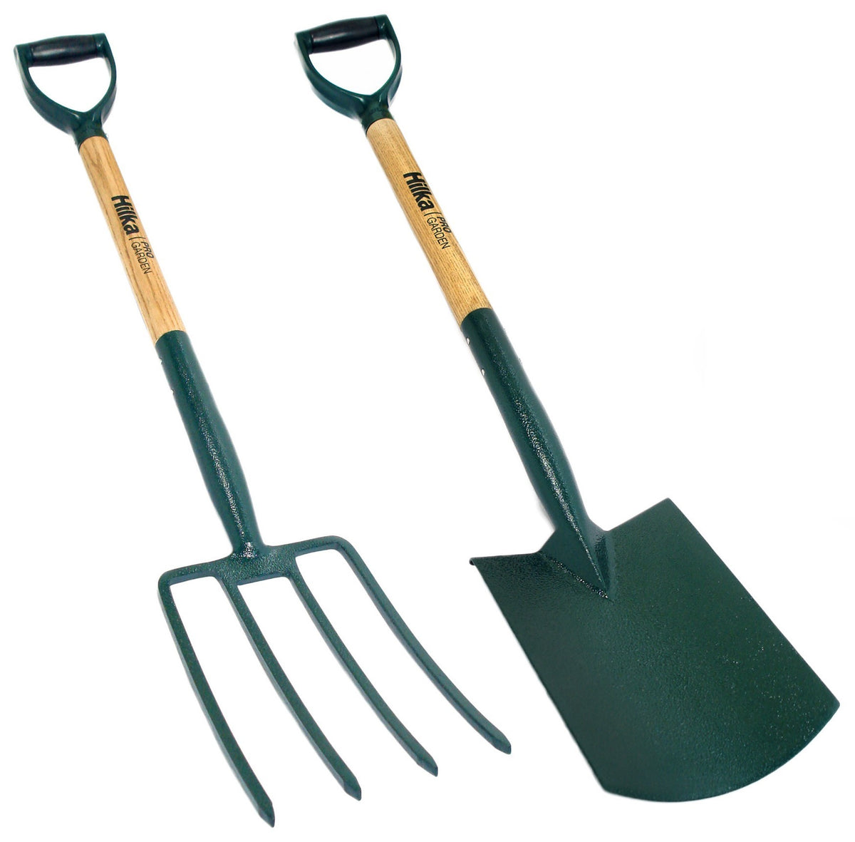 Hilka 2 pce Carbon Steel Digging Spade & Fork 92062020