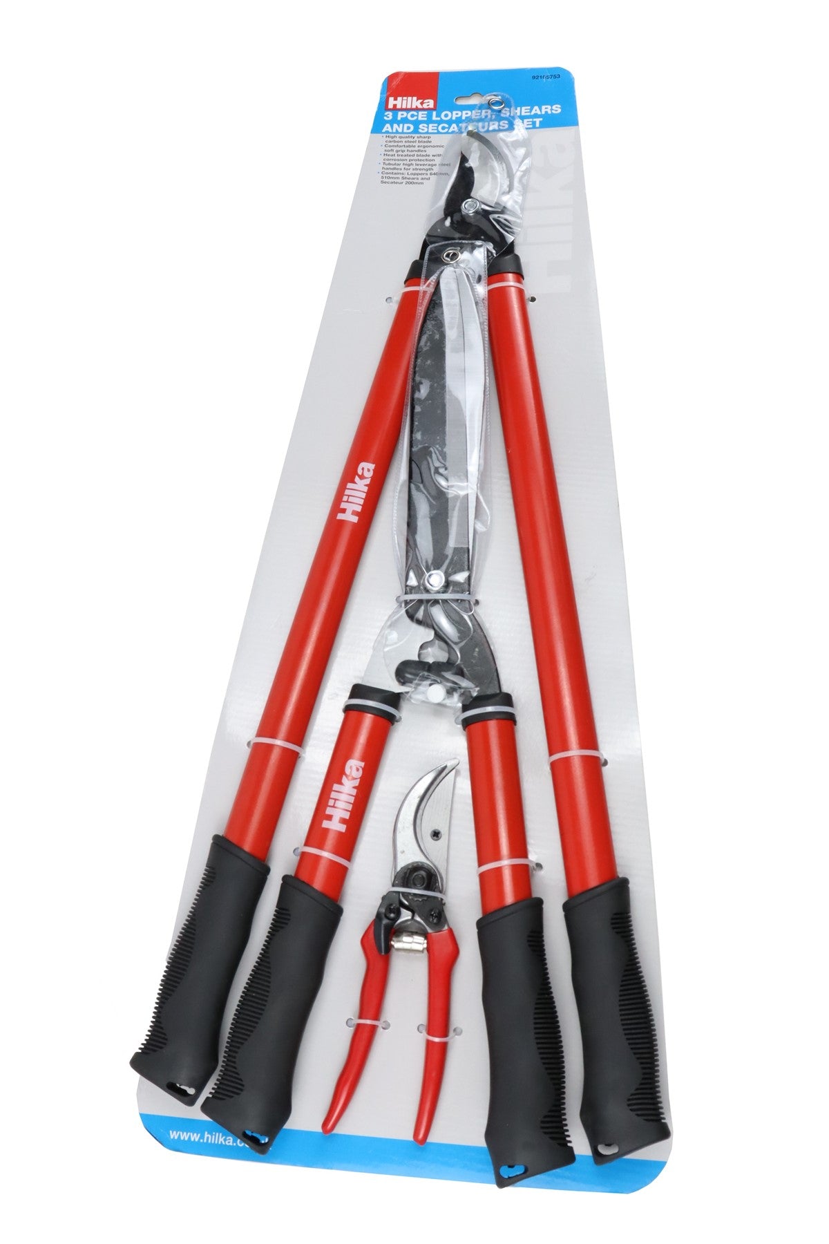Hilka 3 pce Lopper, Shears and Secateurs Set 92105753
