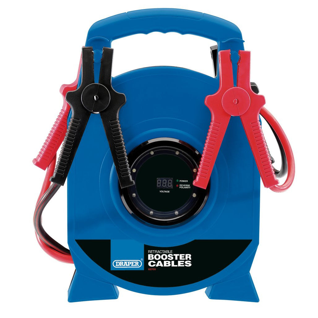 Draper Retractable Booster Cables, 3.5m x 29mm² 92700