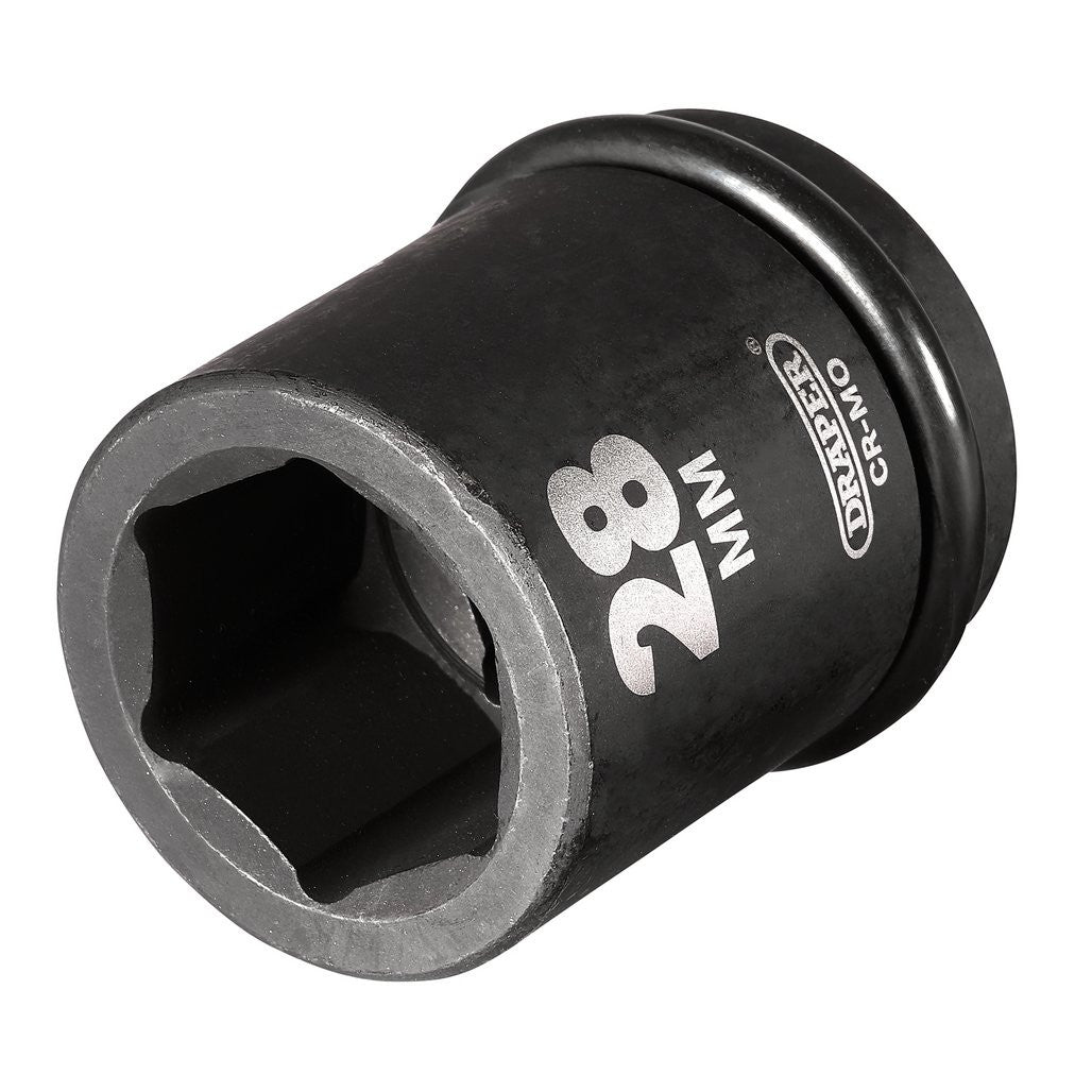 Draper HI-TORQ® 6 Point Impact Socket, 3/4" Sq. Dr., 28mm  93241