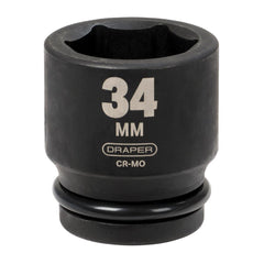 Draper HI-TORQ® 6 Point Impact Socket, 3/4" Sq. Dr., 34mm  93267