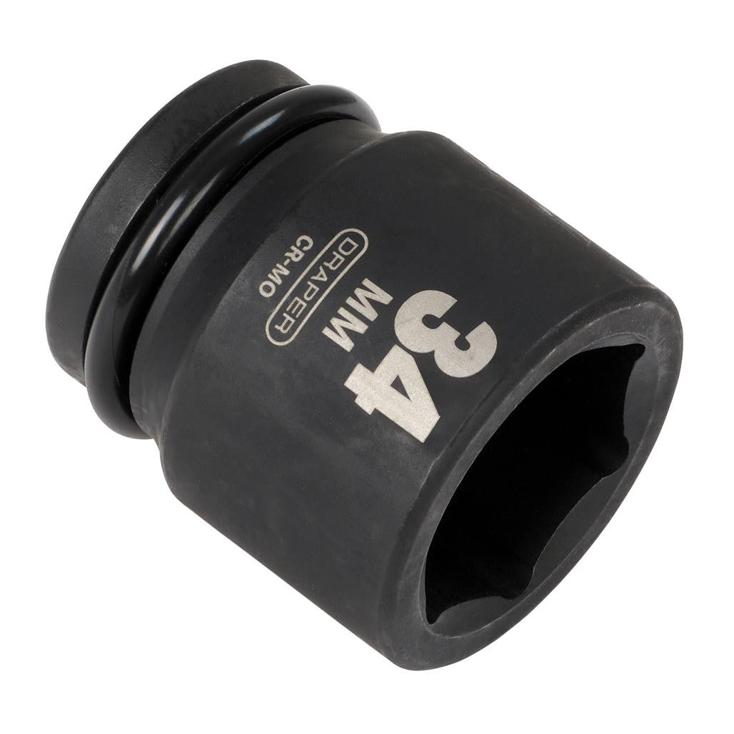 Draper HI-TORQ® 6 Point Impact Socket, 3/4" Sq. Dr., 34mm  93267