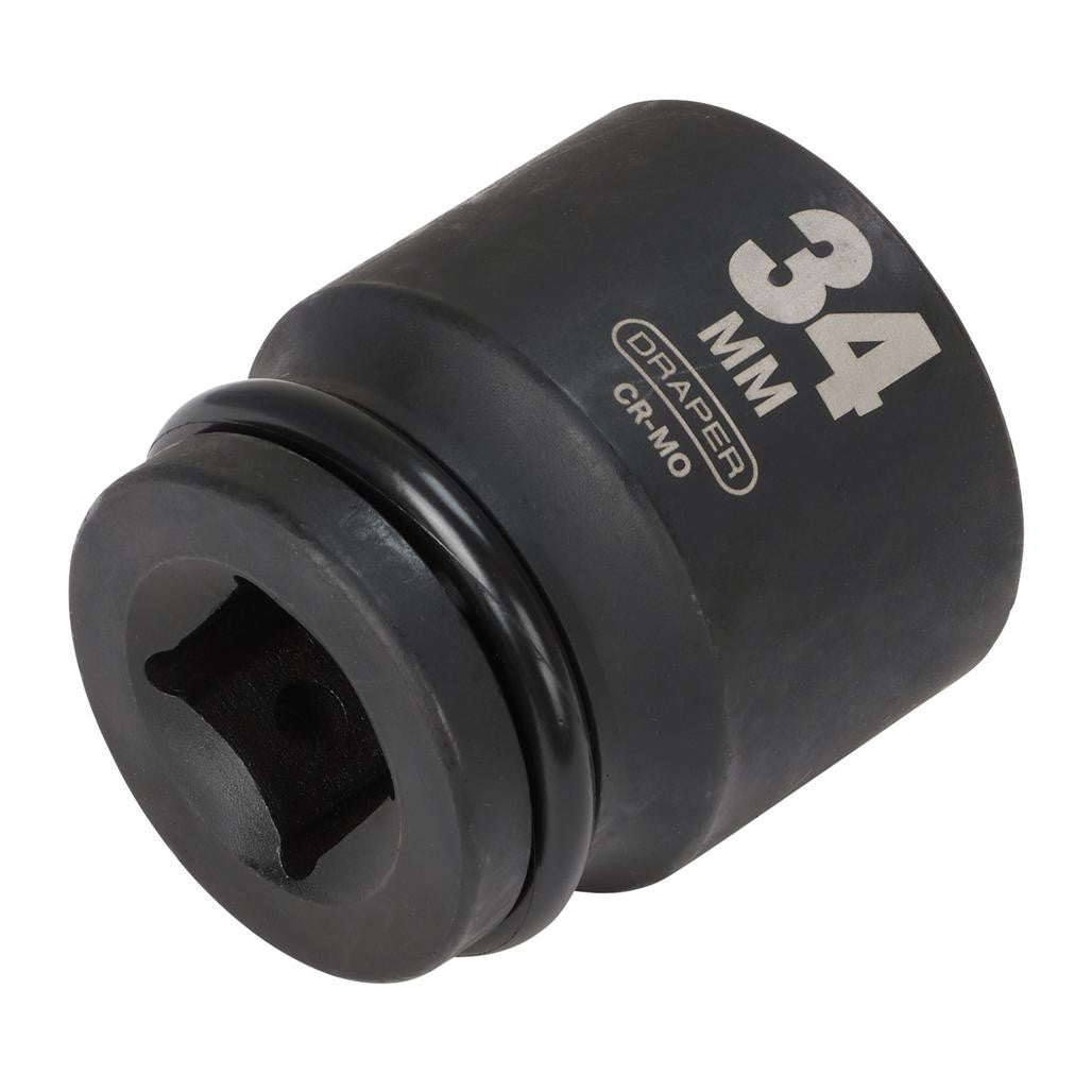 Draper HI-TORQ® 6 Point Impact Socket, 3/4" Sq. Dr., 34mm  93267