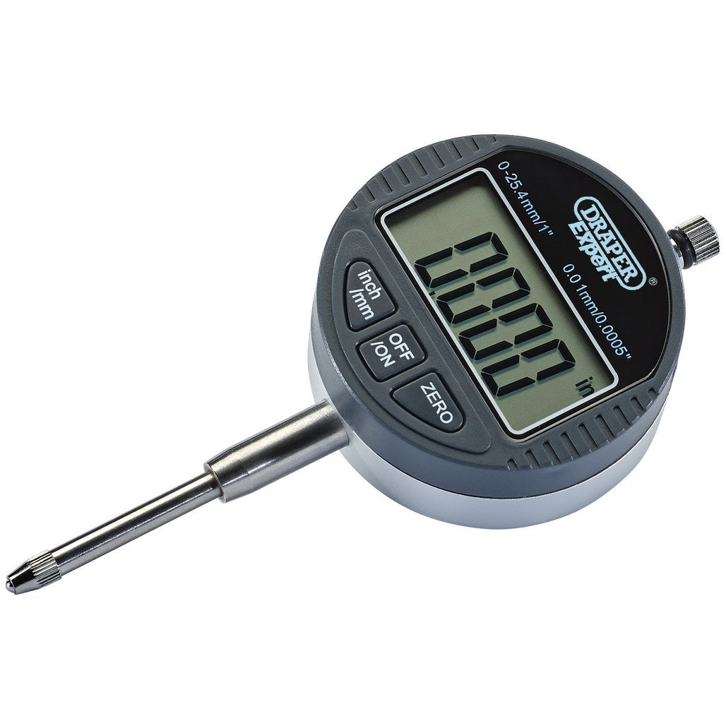 Draper Expert Dual Reading Digital Dial Test Indicator, 0 - 25mm/0 - 1"  94255