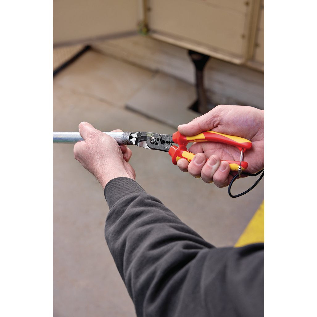 Draper XP1000® VDE Tethered 8-in-1 Electricians Pliers, 215mm  94605