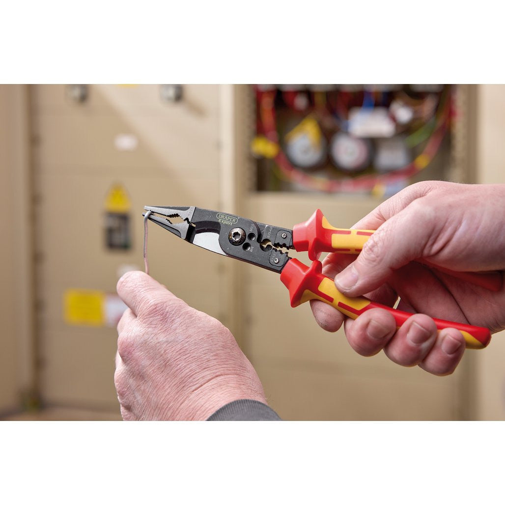Draper XP1000® VDE 8-in-1 Electricians Pliers, 215mm  94643