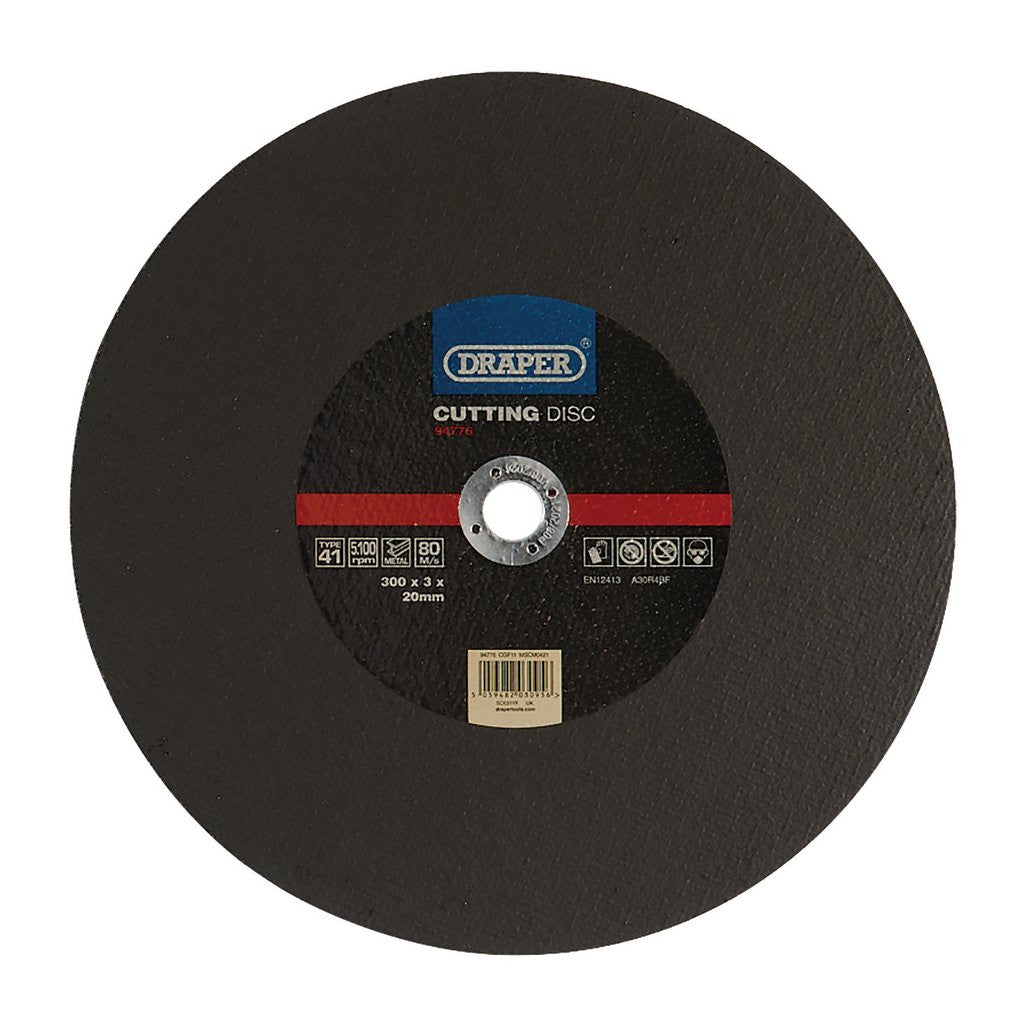 Draper Metal Cutting Disc, 300 x 3 x 20mm  94776
