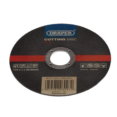 Draper Stainless-Steel/Inox Metal Cutting Disc, 115 x 1 x 22.23mm  94779