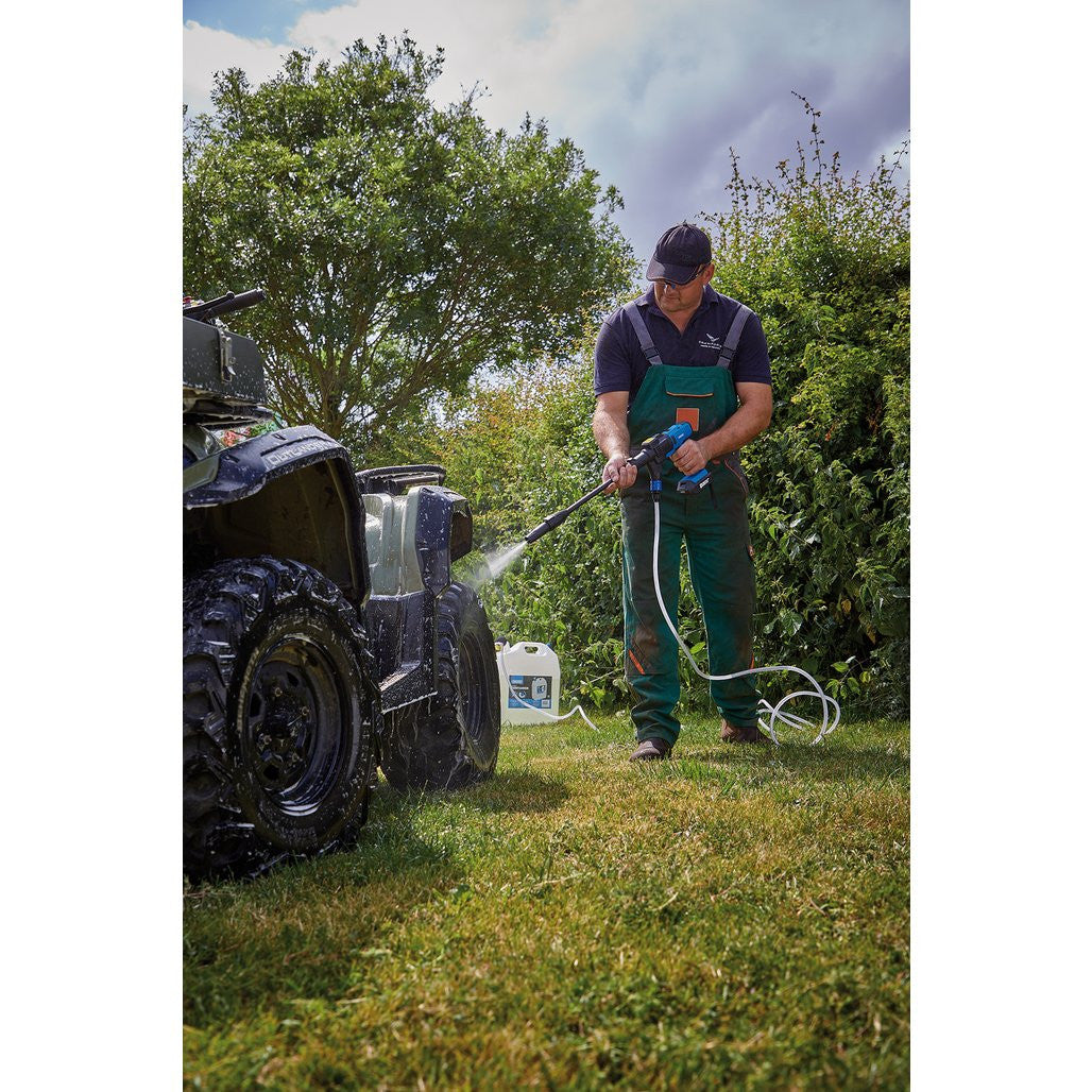 Draper D20 20V Pressure Washer, D20 20V Wireless Speaker, 1 x 2.0Ah, 1 x 3.0Ah, 1 x Fast Charger   94796