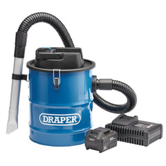 Draper D20 20V Ash Vacuum Cleaner, 1 x 3.0Ah Battery, 1 x Fast Charger  95170