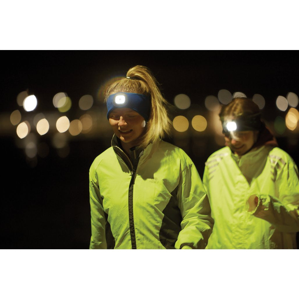 Draper Headband with USB Rechargeable LED Torch, 1W, Blue, One Size