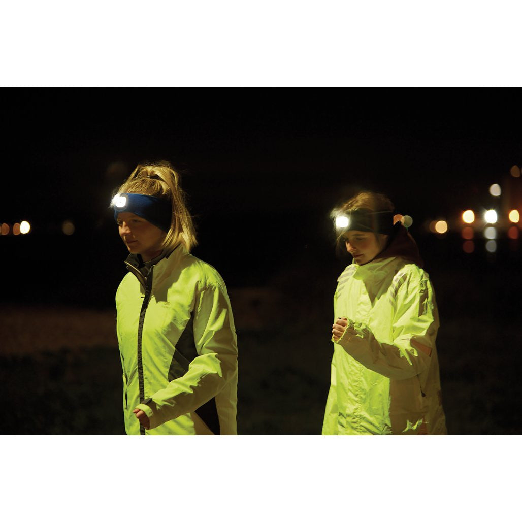 Draper Headband with USB Rechargeable LED Torch, 1W, Blue, One Size