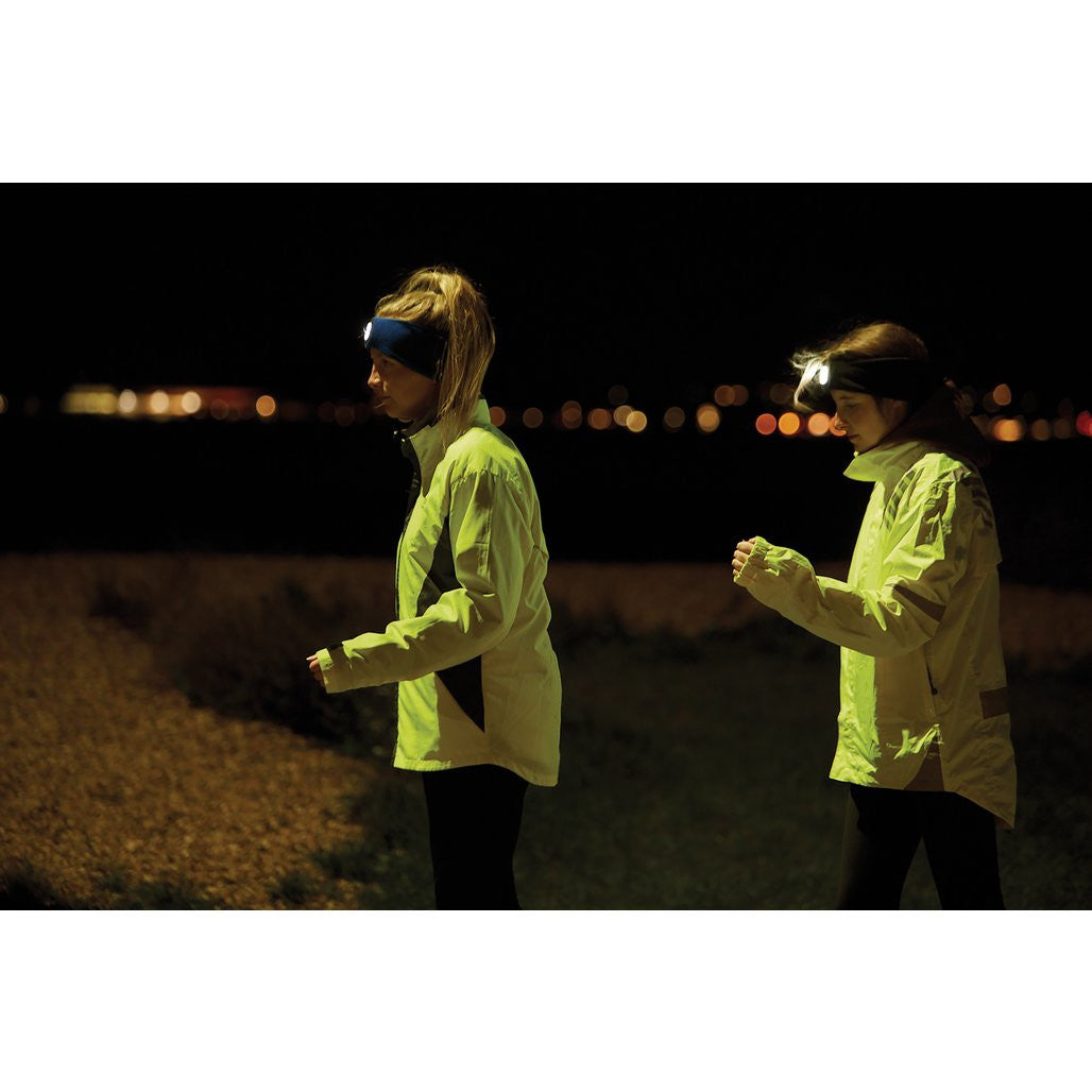 Draper Headband with USB Rechargeable LED Torch, 1W, Blue, One Size