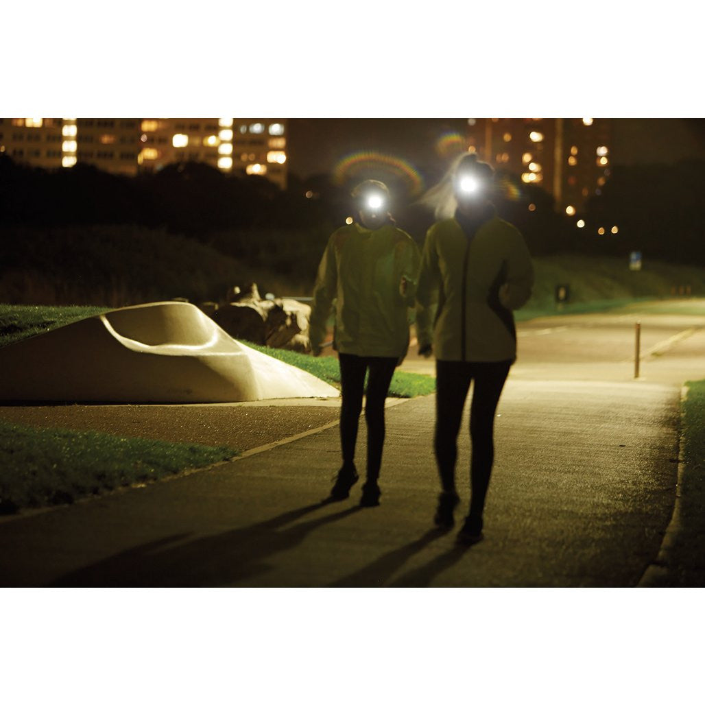 Draper Headband with USB Rechargeable LED Torch, 1W, Black, One Size