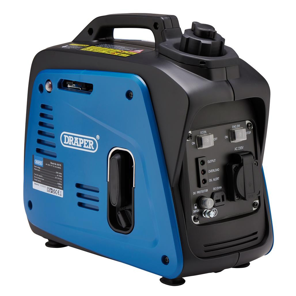 Draper Petrol Inverter Generator, 700W   95176