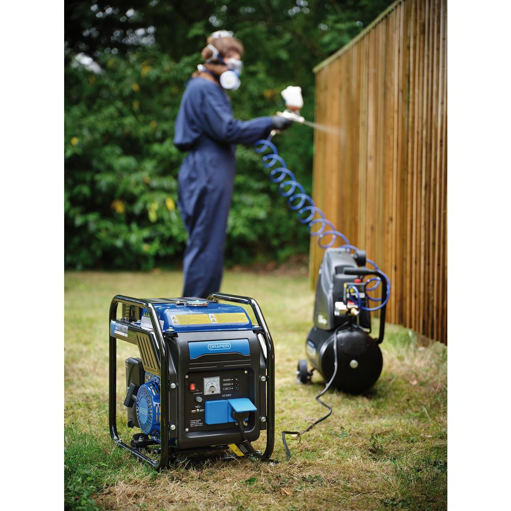 Draper Petrol Open Frame Inverter Generator, 2800W   95204