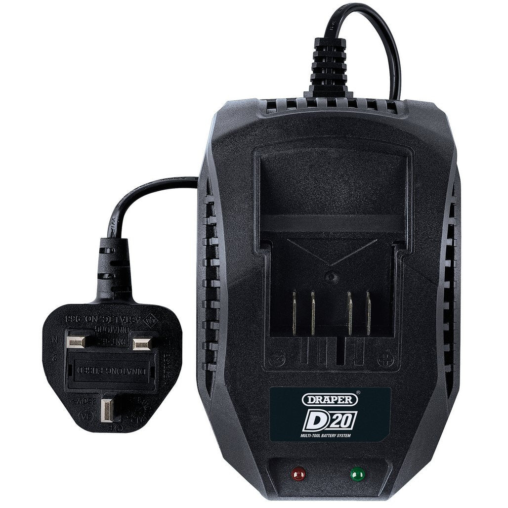 Draper D20 20V Li-ion Battery Charger, 2.4A  97914