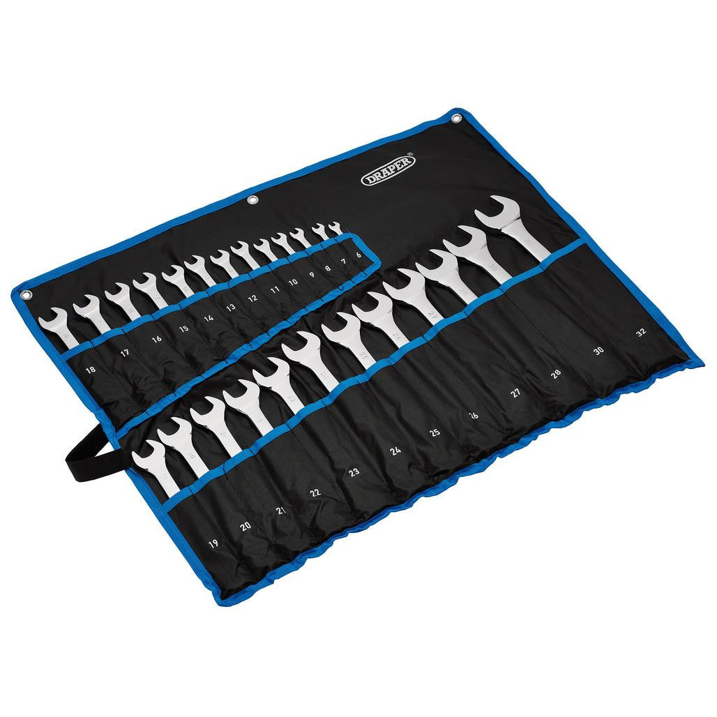 Draper HI-TORQ® Metric Combination Spanner Set, 6-32mm (25 Piece)  97918
