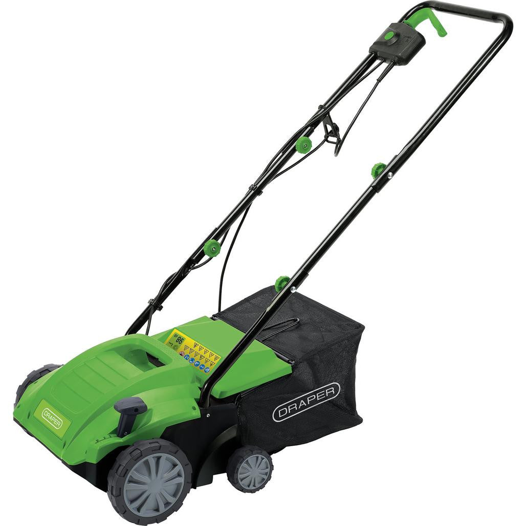 Draper 230V 2-in-1 Lawn Aerator and Scarifier, 320mm, 1500W  97921