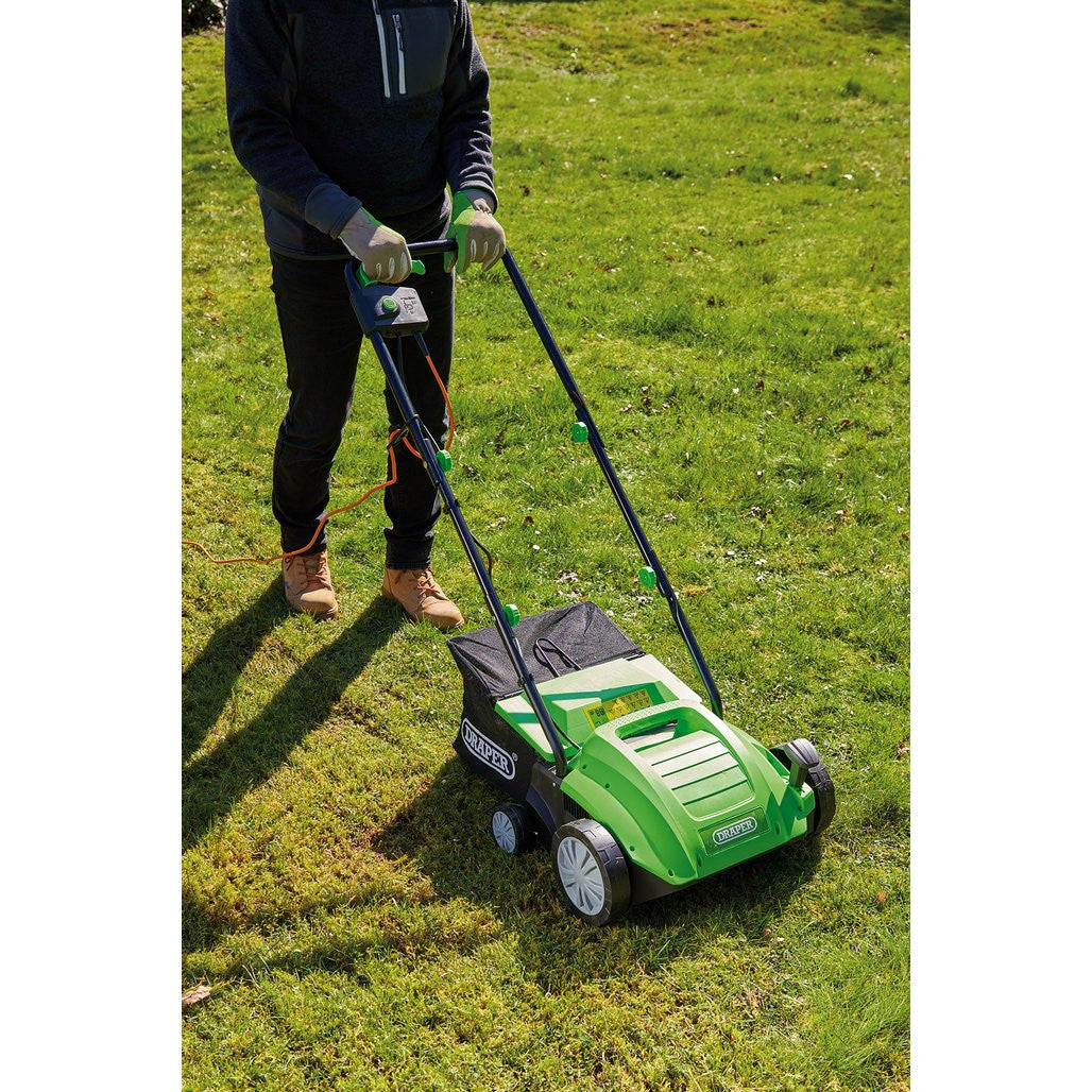Draper 230V 2-in-1 Lawn Aerator and Scarifier, 320mm, 1500W  97921