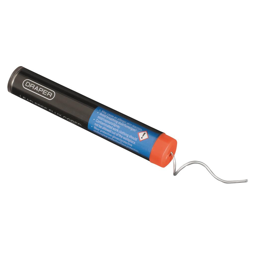 Draper Tube of Lead Free Flux Cored Solder, 1mm, 20g  97992