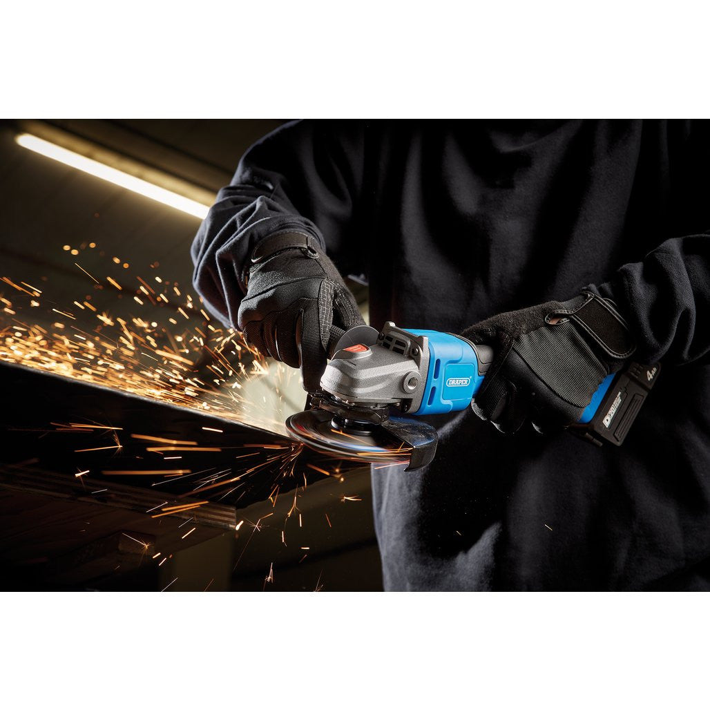 Draper D20 20V Brushless Angle Grinder, 115/125mm (Sold Bare)   98104