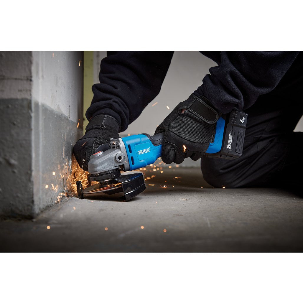 Draper D20 20V Brushless Angle Grinder, 115/125mm (Sold Bare)   98104