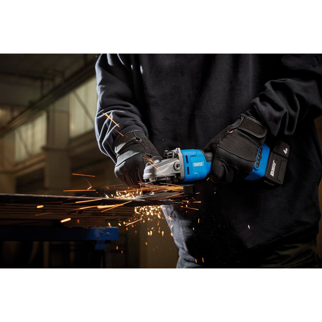 Draper D20 20V Brushless Angle Grinder, 115/125mm (Sold Bare)   98104
