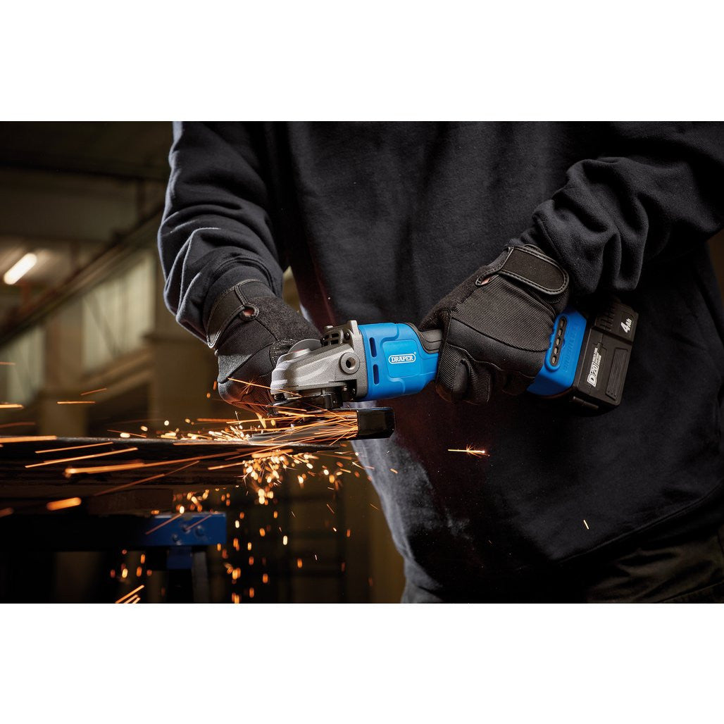 Draper D20 20V Brushless Angle Grinder, 115/125mm (Sold Bare)   98104
