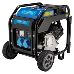 Draper Petrol Open Frame Inverter Generator with Wheels, 3800W   98683