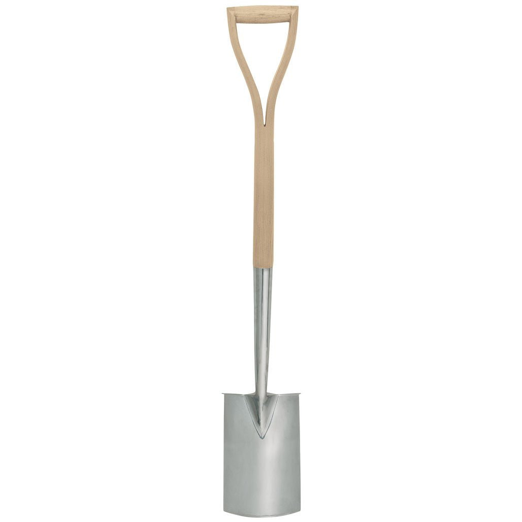 Draper Heritage Stainless Steel Border Spade with Ash Handle  99012