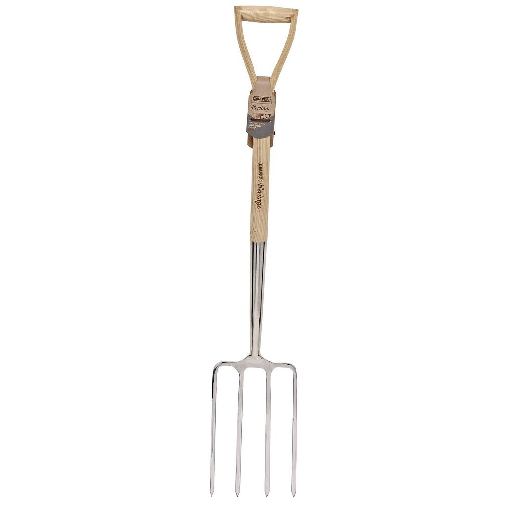 Draper Heritage Stainless Steel Digging Fork with Ash Handle  99013