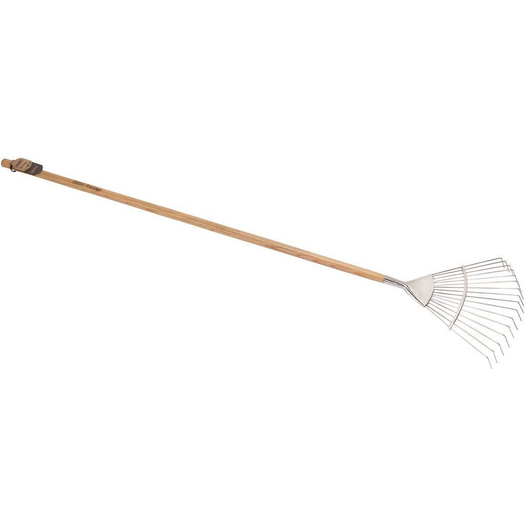 Draper Heritage Stainless Steel Lawn Rake with Ash Handle  99020