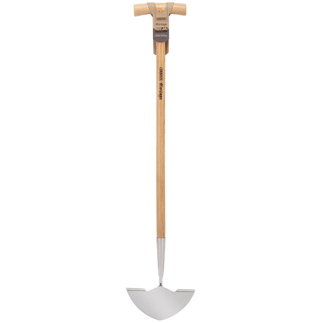 Draper Heritage Stainless Steel Lawn Edger with Ash Handle  99021