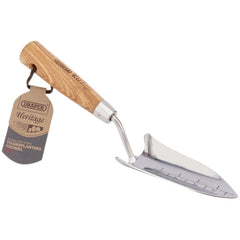 Draper Heritage Stainless Steel Transplanting Trowel with Ash Handle  99022