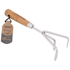 Draper Heritage Stainless Steel Hand Cultivator with Ash Handle  99026