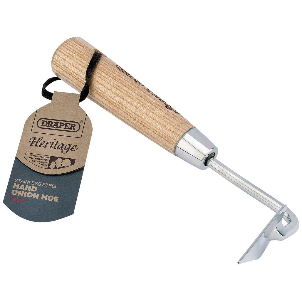 Draper Heritage Stainless Steel Onion Hoe With Ash Handle  99029