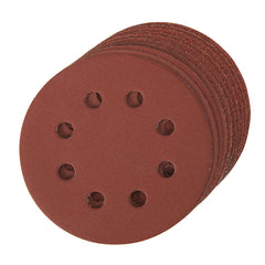 Silverline Hook & Loop Discs Punched 115mm 10pce 990864