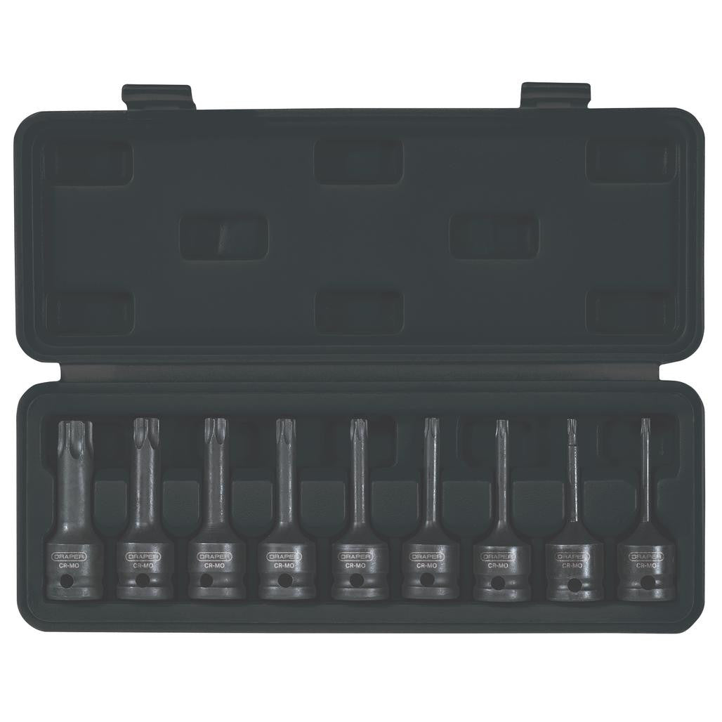 Draper Expert TX-STAR® Socket Bit Set, 1/2" Sq. Dr. (9 Piece)  99184