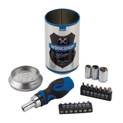 Draper Stubby Ratchet Screwdriver and Bit Set, Special Edition - Workshop Brew (18 Piece)  99413