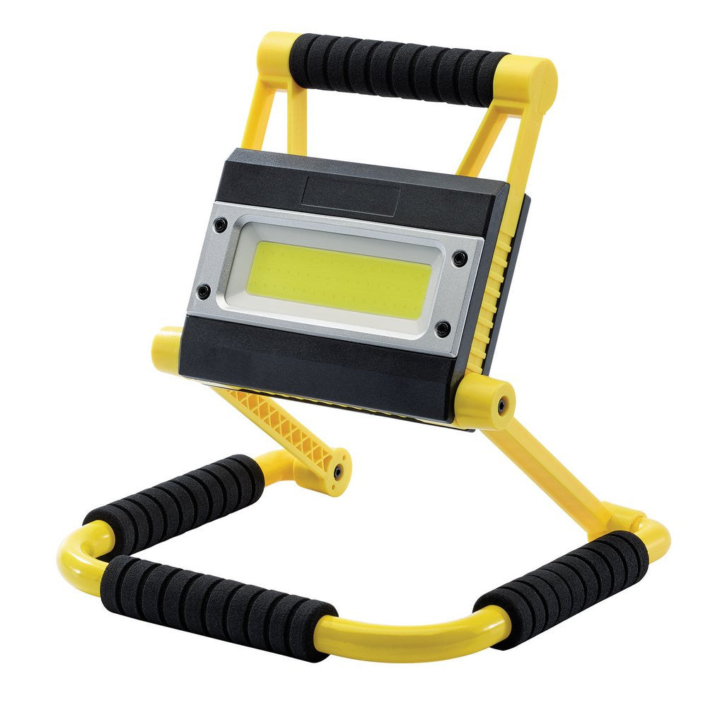Draper COB LED Rechargeable Folding Work Light and Power Bank, 20W, 750 - 1,500 Lumens  99707